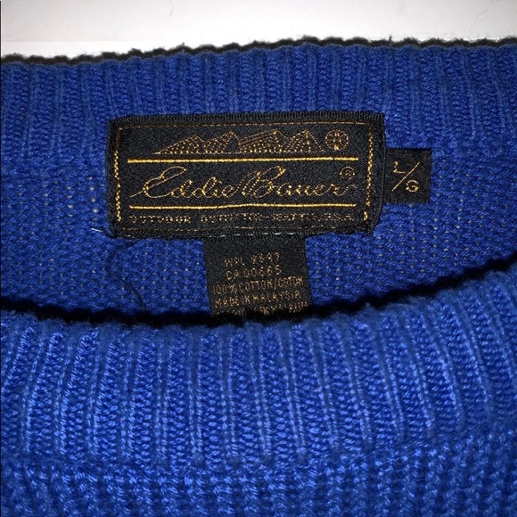 Eddie Bauer Cotton Sweater Mens L - Picture 2 of 3